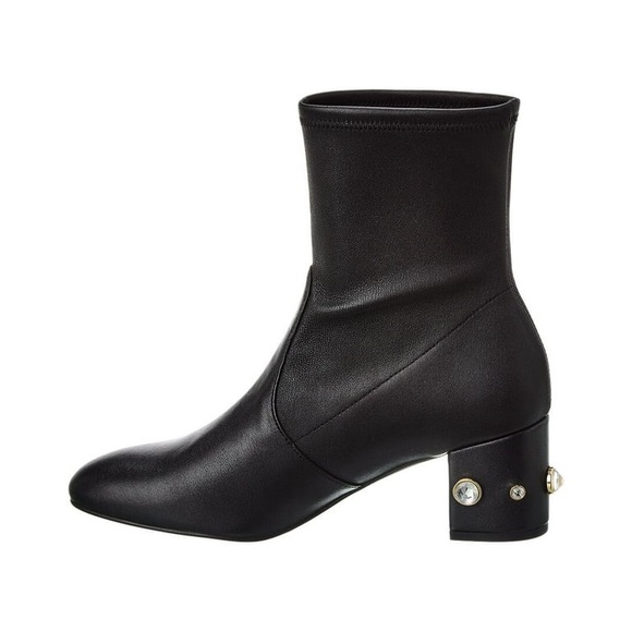 Stuart Weitzman Shoes - Stuart Weitzman Allshine 60 Leather Bootie in black size 7 NWT